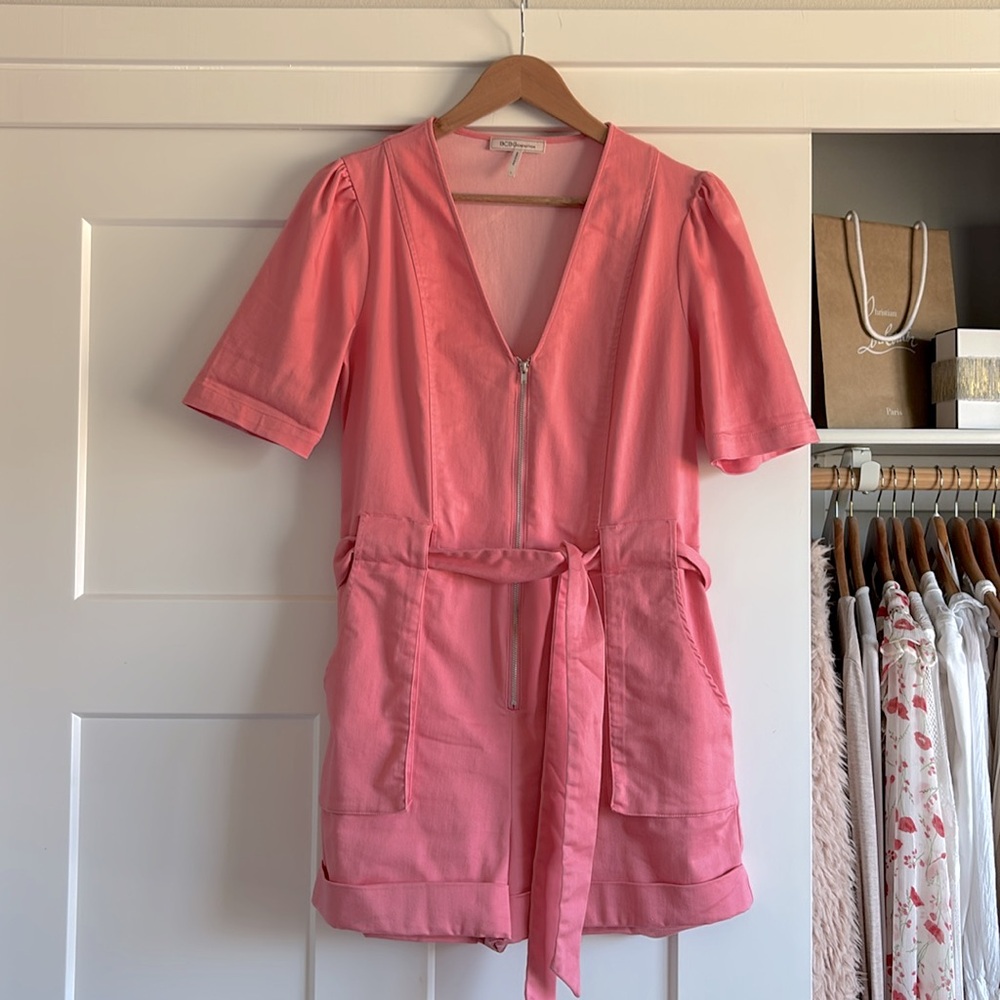 BCBG Coral Denim Romper - Picture 4 of 5